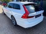 Volvo V90 2.0 T4 Inscription LEER / NAVI / TREKHAAK, Auto's, Zwart, 1969 cc, Wit, 5 stoelen