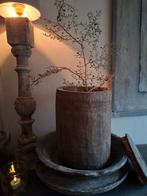 Houten Nepalese pot, Huis en Inrichting, Woonaccessoires | Overige, Ophalen of Verzenden, Zo goed als nieuw