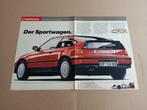 Reclame (uit oud tijdschrift) Honda CRX ED9 (1989), Verzamelen, Automerken, Motoren en Formule 1, Verzenden