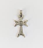 Groot, mooi dubbelzijdig zilveren kruis, Verzenden, Nieuw, Kruis of Symbool, Zilver
