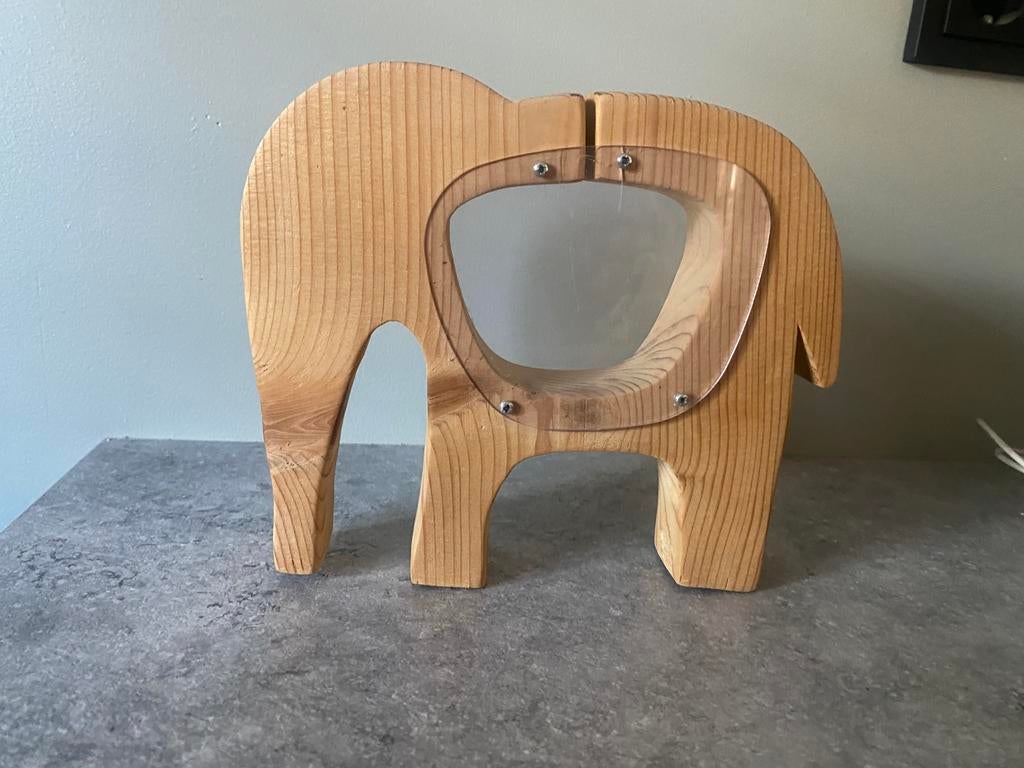 Houten spaarpot, Antiek en Kunst, Ophalen of Verzenden