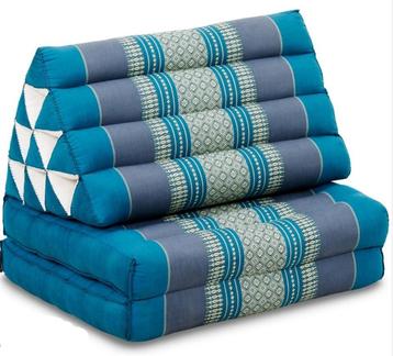 Driehoeks blauw yoga moon kwan Thais matras kussen beschikbaar voor biedingen