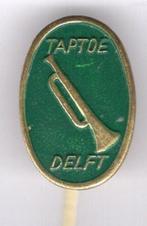Taptoe Delft groen op koper speldje ( V_097a ), Verzenden, Zo goed als nieuw, Merk, Speldje of Pin