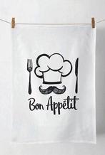 ♡ Leuke Theedoeken 'Bon Appetit'/Ambiente/Nieuw huis man, Ophalen of Verzenden, Nieuw
