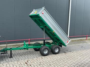 kipper 1,5 ton minitractor en 2,5 ton tandemas aangeboden! beschikbaar voor biedingen