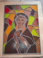 Mooi glas in lood paneel Madonna met kind, Ophalen