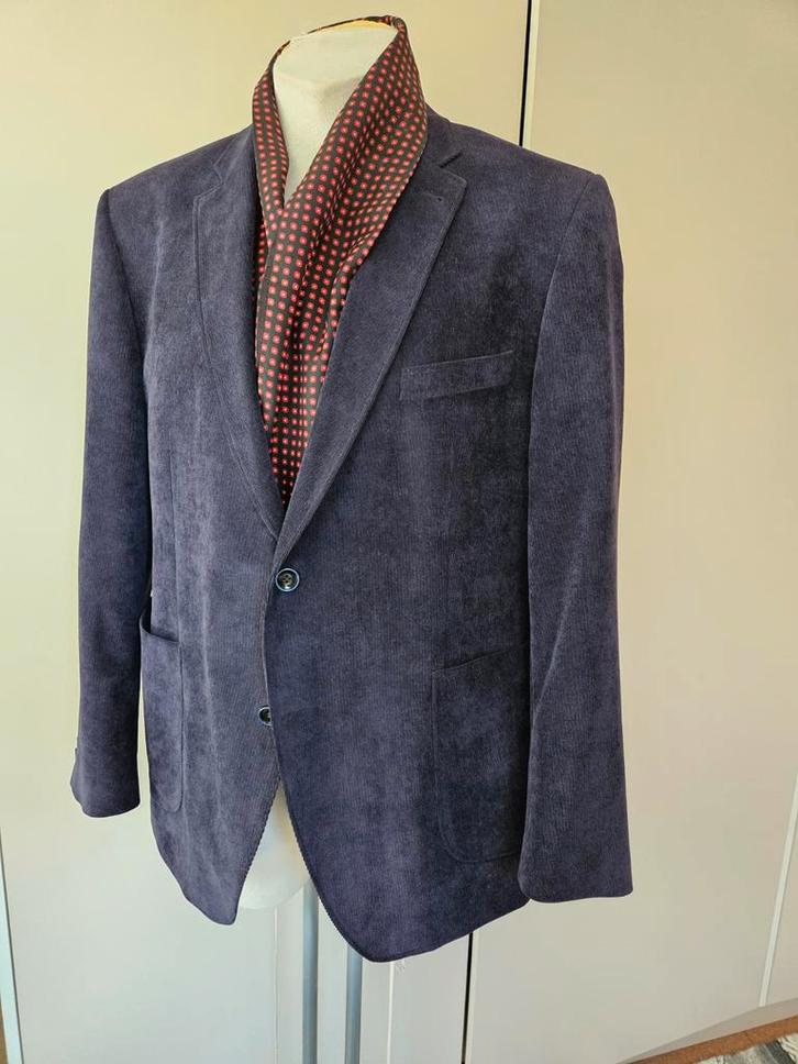 Roy Robson Corduroy Colbert - Diep Blauw - Maat 27/54 nu €55, Kleding | Heren, Kostuums en Colberts, Nieuw, Maat 52/54 (L), Blauw