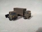 lion car = 2 daf leger trucks, Hobby en Vrije tijd, Modelauto's | 1:50, Ophalen of Verzenden, Gebruikt, Bus of Vrachtwagen, Lion Toys