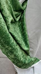 Meubelstof groen velours green velvet vintage Pintail 40 mtr, 120 cm of meer, 200 cm of meer, Ophalen of Verzenden, Zo goed als nieuw