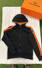 Parajumpers Fleece Vest Hoodie met rits Gilet Oranje Lijn, Maat 48/50 (M), Zwart, Parajumpers, Ophalen of Verzenden