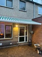 Elekstrische zonnescherm 5,5m breed, Tuin en Terras, 450 cm of meer, Elektrisch, Ophalen of Verzenden, Zo goed als nieuw