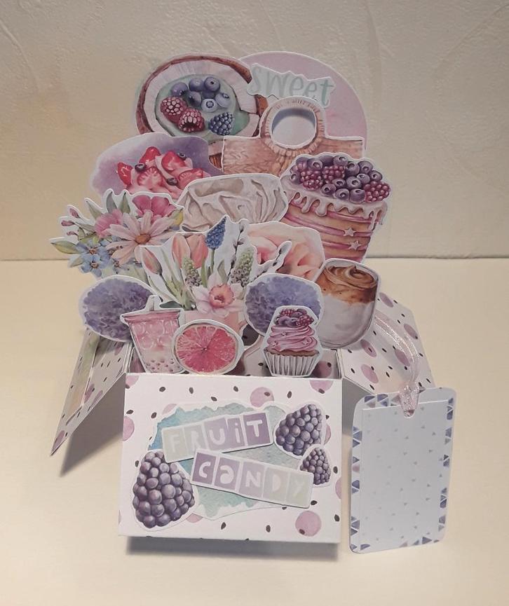 boxkaarten in een enveloppe van 16 x 16 cm, Hobby en Vrije tijd, Kaarten | Zelfgemaakt, Nieuw, Overige thema's, Ophalen of Verzenden