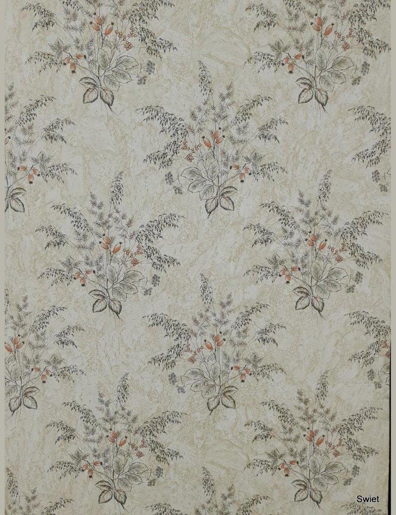 13969 Veldboeket behang beige roest herfst bloemen swiet, Huis en Inrichting, Stoffering | Behang, Grijs, 50 tot 75 m², Ophalen of Verzenden