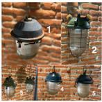 diverse bunkerlampen / mijnlampen uit voormalig oostblok, Minder dan 50 cm, Gebruikt, Inudstireel vintage mijnlamp bunkerlamp