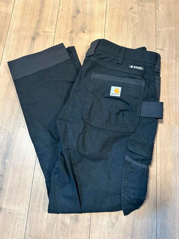 Zwarte Werkbroek Carhartt ongedragen!, Kleding | Heren, Broeken en Pantalons, Nieuw, Overige maten, Zwart, Ophalen of Verzenden