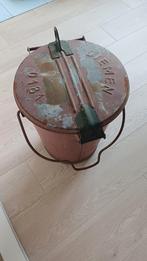 Zinken vuilnisemmer DIEMEN, Huis en Inrichting, Lampen | Wandlampen, Ophalen, Gebruikt