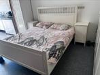 Tweepersoonsbed met Auping spiralen + kastjes, Huis en Inrichting, Ophalen, Gebruikt, Tweepersoons