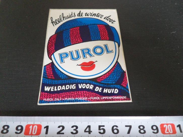 sticker strip heelhuids de winter door PUROL zalf poeder lip, Verzamelen, Stickers, Zo goed als nieuw, Bedrijf of Vereniging, Ophalen