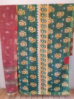 Vintage kantha plaid, sprei, deken, laken, India, Huis en Inrichting, Ophalen of Verzenden, Nieuw, Rechthoek