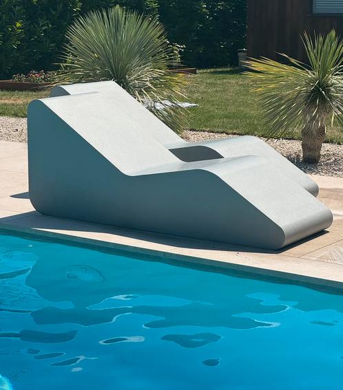 ZGAN! 2 x Design Lounge bedden t.w.v. €4280,-!, Tuin en Terras, Ligbedden, Zo goed als nieuw, Ophalen