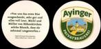 Bierviltje - Ayinger Privatbrauerei - Aying Duitsland, Ophalen of Verzenden, Nieuw, Viltje(s), Overige merken