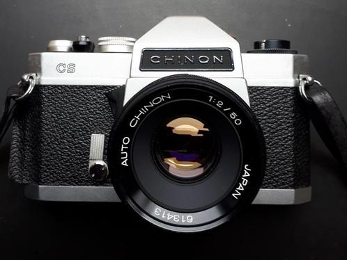 Vintage Chinon CS camers met 3 lenzen, Audio, Tv en Foto, Fotocamera's Analoog, Gebruikt, Spiegelreflex, Overige Merken, Ophalen of Verzenden