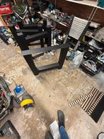 4 stuks stalen tafelpoten metaal zwart gecoat koker 10x10, Ophalen, Tafelpoot, 50 tot 100 cm, Vierkant