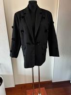 Zwarte blazer ambika met bloemen paillette, Kleding | Dames, Zwart, Maat 42/44 (L), Nieuw, Ophalen of Verzenden