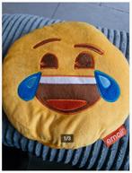 Lach emoji kussen h3, Huis en Inrichting, Woonaccessoires | Kussens, Emoji, Geel, Ophalen of Verzenden, Zo goed als nieuw