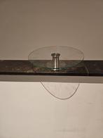 Draaibaar Taartplateau Glas/RVS, Ophalen of Verzenden