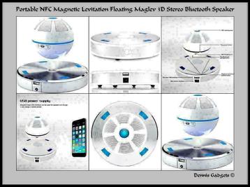 Dennis Gadgets: Portable Floating Maglev 3 D stereo speaker beschikbaar voor biedingen