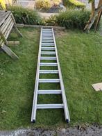 Aluminium uitschuifbare ladder, Doe-het-zelf en Verbouw, Ladders en Trappen, Ophalen of Verzenden, Gebruikt, 4 meter of meer