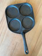 Gietijzeren skeppshult eierpan, Ophalen of Verzenden, Zo goed als nieuw, Gietijzer, Koekenpan of Braadpan
