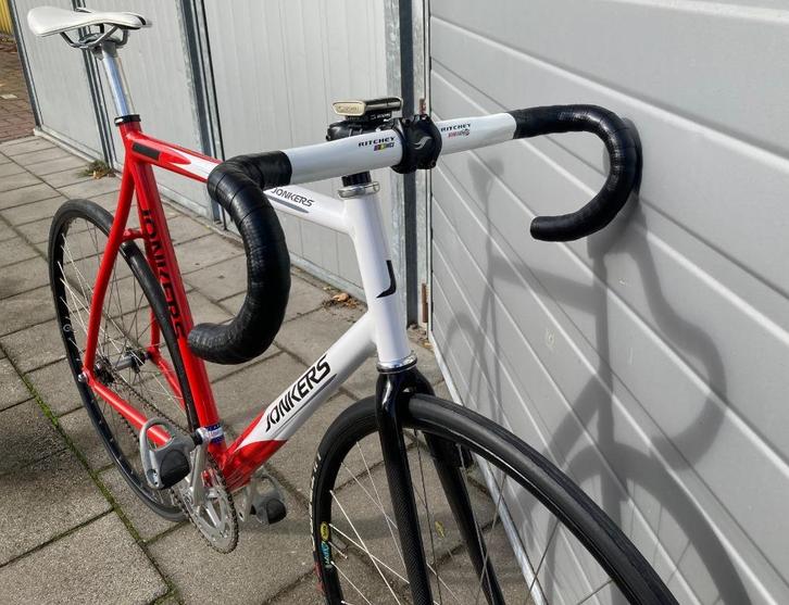 Baanfiets, 58cm Jonkers, Dura-ace, Campagnolo, Toupé, Fietsen en Brommers, Fietsen | Racefietsen, Zo goed als nieuw, Overige merken