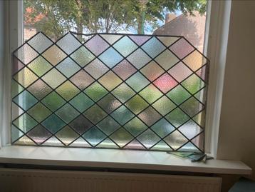 Glazen voorzetraam glas in lood beschikbaar voor biedingen