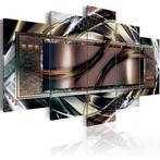 408 Art Abstract 5 Luik Canvas Schilderij 200x100cm Nieuw, Ophalen of Verzenden