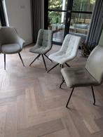 Vier stijlvolle eetkamerstoelen, Huis en Inrichting, Ophalen, Overige kleuren, Zo goed als nieuw, Vier