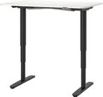 IKEA Bureau zit/sta Bekant, elektrisch wit blad, 120x80 cm, Huis en Inrichting, Bureaus, Ophalen, Elektrisch, Zo goed als nieuw
