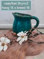 Vaas kan Brynxz turquoise, Huis en Inrichting, Woonaccessoires | Vazen, Blauw, Aardewerk of Porselein, Ophalen of Verzenden, Zo goed als nieuw
