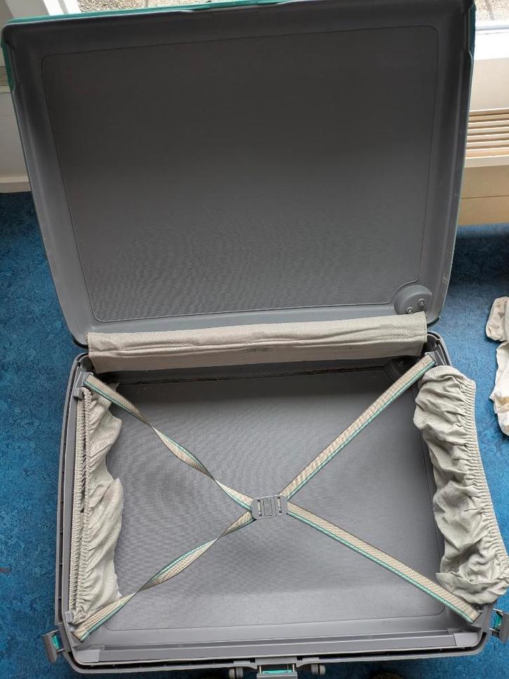 Samsonite kofferset, Sieraden, Tassen en Uiterlijk, Koffers, Gebruikt, Hard kunststof, 60 tot 70 cm, Minder dan 35 cm, Slot, Uitschuifbare handgreep