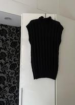 Nieuw: zwarte spencer met col en ingebreide kabels; maat XL, Kleding | Dames, Truien en Vesten, Zwart, Maat 46/48 (XL) of groter