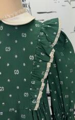 Gucci GG embroidered emerald jurk maat 6 (122) NIEUW, Kinderen en Baby's, Gucci, Customercare@gucci.com, Jurk of Rok, Gucci