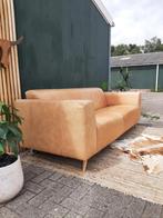 Stoere leren bank – Mountain Alp 2,5-zits lichte camel kleur, BlijeSpullen.nl, Tweepersoons, 75 tot 100 cm, Stoer, strak en stijlvol