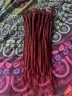 42 donkerrode human hair dread extensions 45-50cm nu 294€, Ophalen of Verzenden, Nieuw, Pruik of Haarverlenging