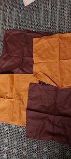 Vintage servetten oranje bruin, Nieuw, Ophalen of Verzenden, Bruin