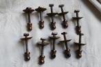 Antieke messing deur kast knoppen 10 stuks, Verzenden