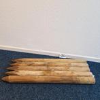5x Houten Tuinpaal Rond (6 cm x 80 cm), Tuin en Terras, Palen, Balken en Planken, Ophalen of Verzenden, Zo goed als nieuw, Minder dan 180 cm