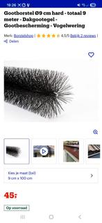 Vogelwering borstels Ø90mm, 7 meter, Doe-het-zelf en Verbouw, Ophalen, Nieuw, 250 mm of meer