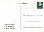 Loodgietersbedrijf G.J. Verkerk, Hilversum - 07.1968 - drukw, Ophalen of Verzenden, Briefkaart