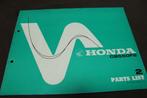 Honda CB550F2 1977 motorcycle parts list CB 550 F2, Ophalen of Verzenden, Honda